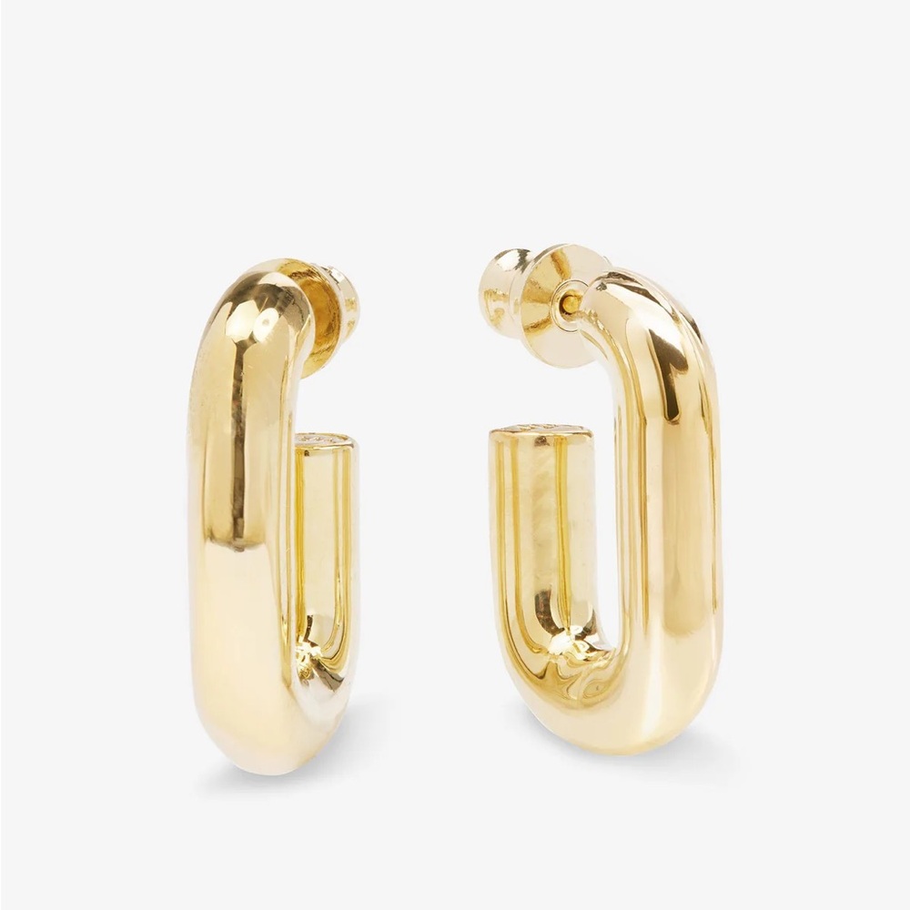 Melinda Maria Lil Frankie Gold Chain Huggies